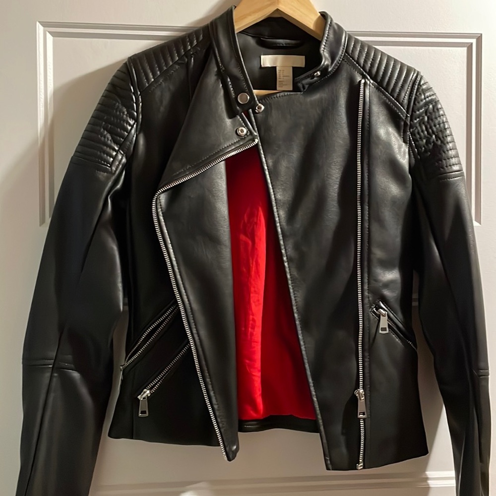 Faux leather jacket